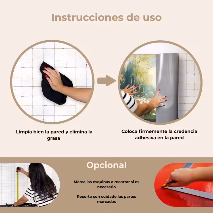 Salpicaderos de cocina - Bosque - Estilo de pintura - Colorido — 6