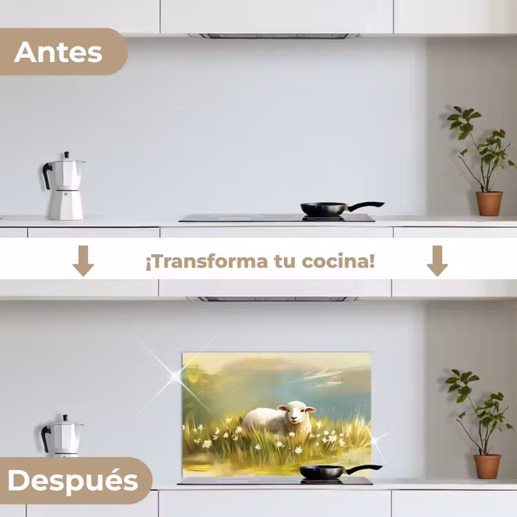 Salpicaderos de cocina - Oveja - Pradera - Verde — 7