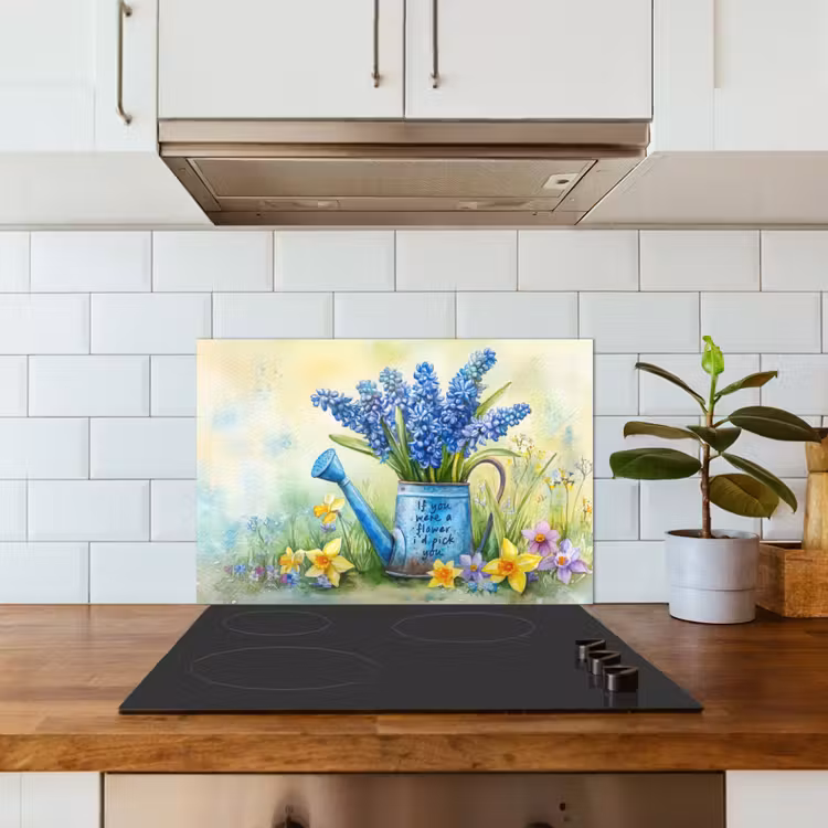 Salpicaderos de cocina - Flores de lavanda - Cita - Regadera — 3