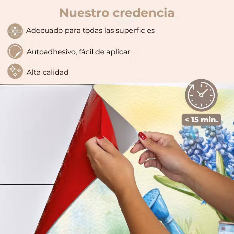 Salpicaderos de cocina - Flores de lavanda - Cita - Regadera — 4