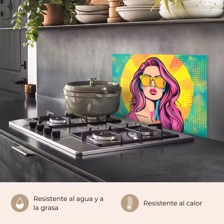 Salpicaderos de cocina - Gafas de sol - Mujer - Soleadas - Amarillas — 2