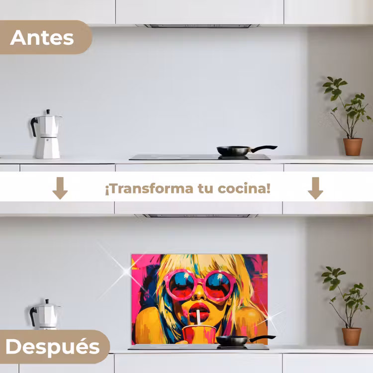 Salpicaderos de cocina - Gafas de sol - Rosa - Mujer - paja — 7