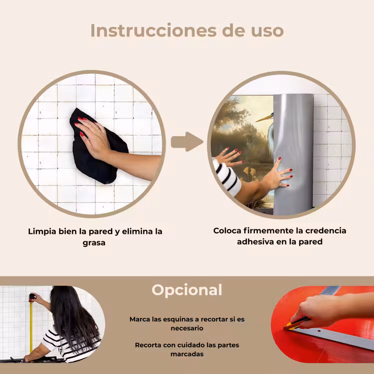 Salpicaderos de cocina - Garza - Agua - Plantas — 6
