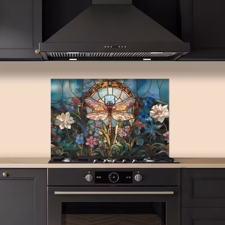 Salpicaderos de cocina - Libelle - Mosaico - Flores - Colorido — 5