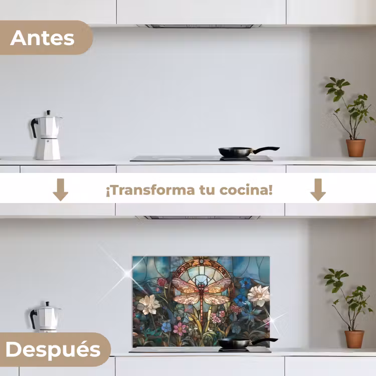 Salpicaderos de cocina - Libelle - Mosaico - Flores - Colorido — 7
