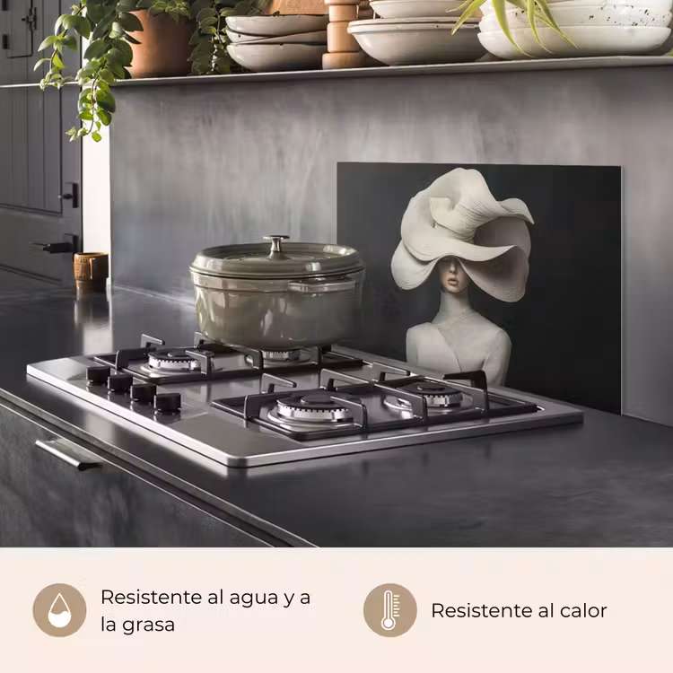 Salpicaderos de cocina - Moderno - Mujer - Sombrero — 2