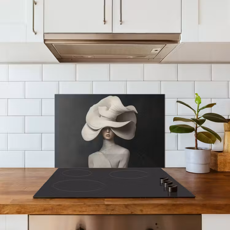 Salpicaderos de cocina - Moderno - Mujer - Sombrero — 3