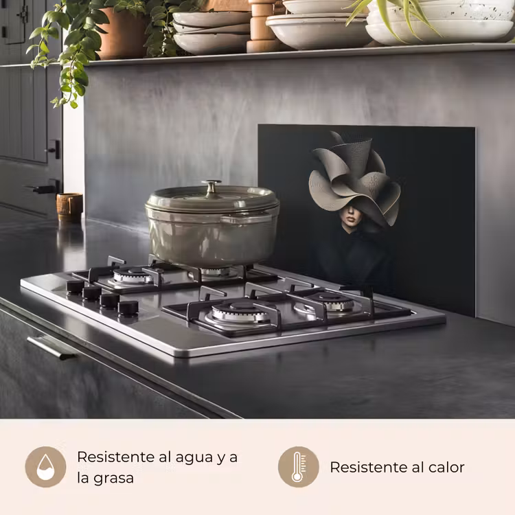 Salpicaderos de cocina - Negro - Sombrero - Mujer — 2