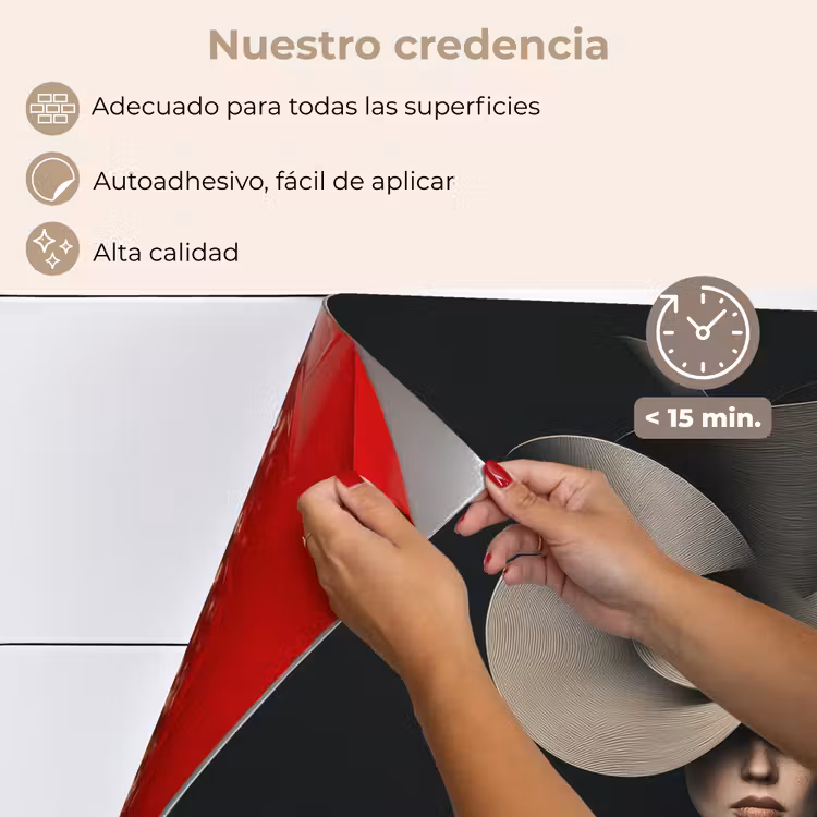 Salpicaderos de cocina - Negro - Sombrero - Mujer — 4