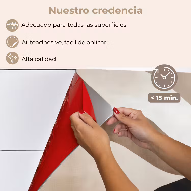 Salpicaderos de cocina - Olas - Abstracto - Beige — 4
