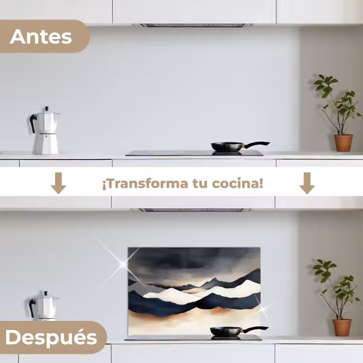 Salpicaderos de cocina - Montañas - Azul oscuro - Paisaje — 7