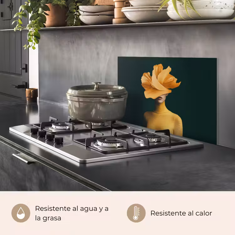 Salpicaderos de cocina - Mujer - Sombrero - Amarillo — 2