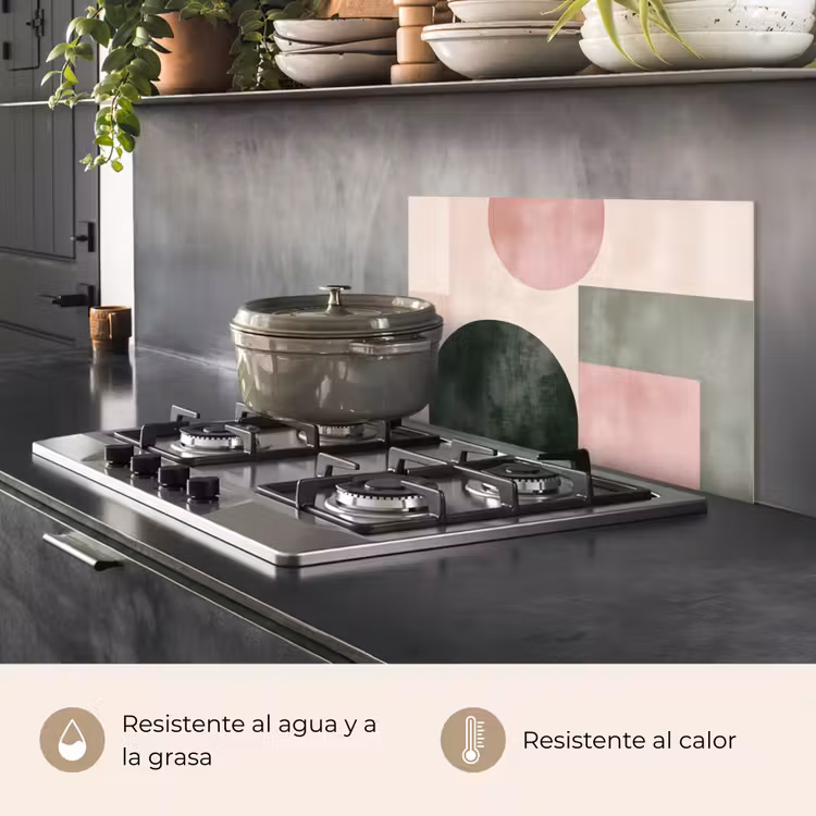 Salpicaderos de cocina - Formas - Abstracto - Círculo - Negro — 2