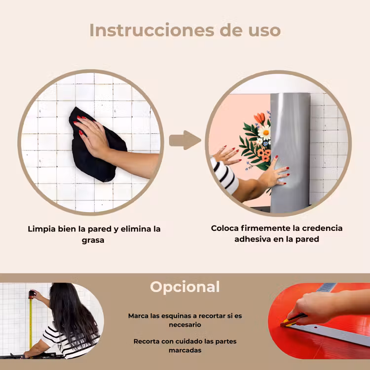 Salpicaderos de cocina - Margaritas - Ramo - Lazo - Rosa — 6