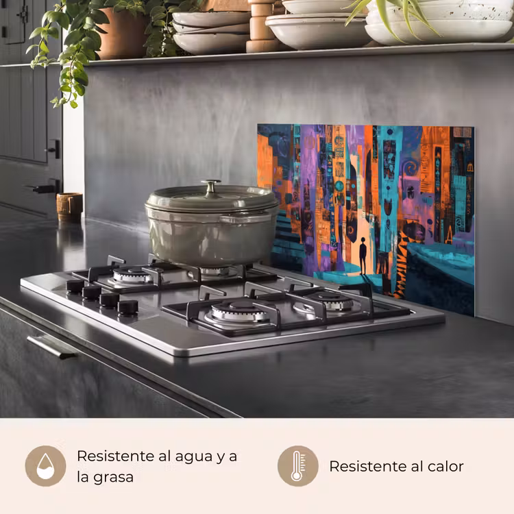 Salpicaderos de cocina - Abstracto - Figuras - Colorido — 2
