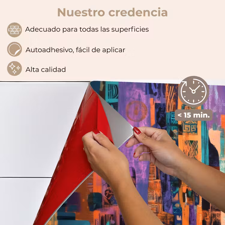 Salpicaderos de cocina - Abstracto - Figuras - Colorido — 4