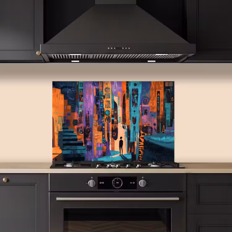 Salpicaderos de cocina - Abstracto - Figuras - Colorido — 5