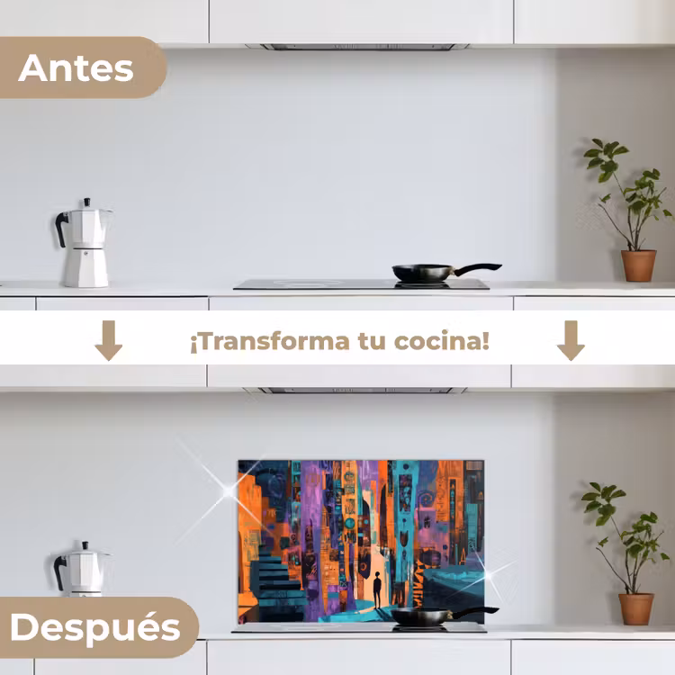 Salpicaderos de cocina - Abstracto - Figuras - Colorido — 7