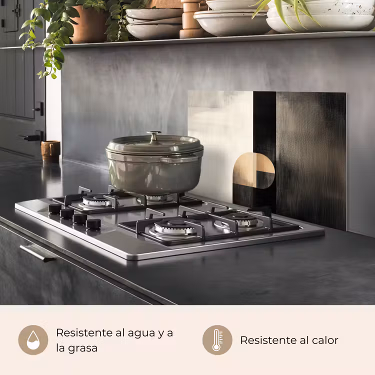 Salpicaderos de cocina - Formas - Moderno - Negro — 2