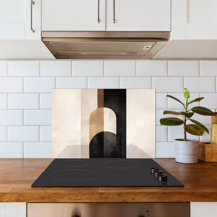 Salpicaderos de cocina - Geométrico - Formas - Blanco — 3