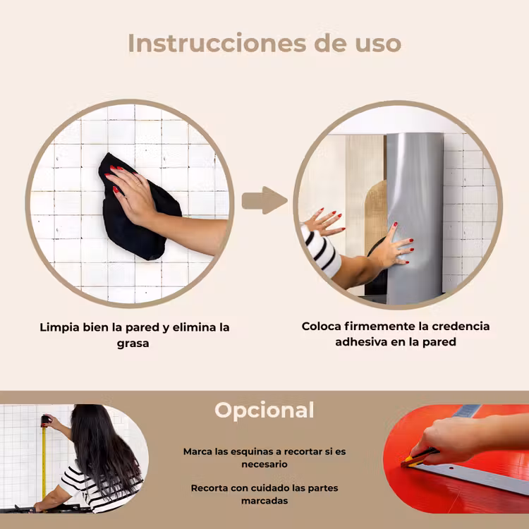 Salpicaderos de cocina - Geométrico - Formas - Blanco — 6