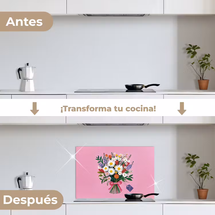 Salpicaderos de cocina - Flores - Cita - Tarjeta - Colorido — 7