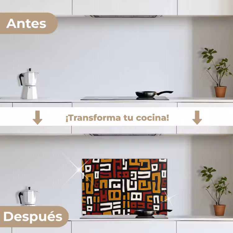 Salpicaderos de cocina - Abstracto - Motivo - Rojo — 7