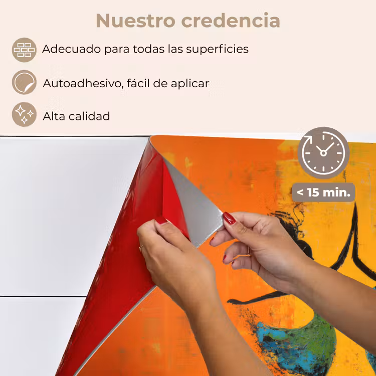 Salpicaderos de cocina - Bailar - Mujeres - Textura de pintura — 4