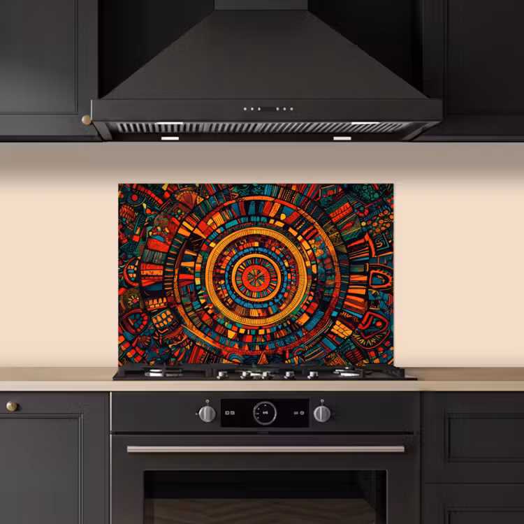 Salpicaderos de cocina - Mandala - Círculos - Patrones — 5