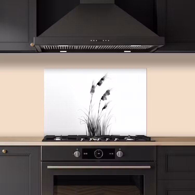 Salpicaderos de cocina - Minimalista - Tallos - Blanco — 5