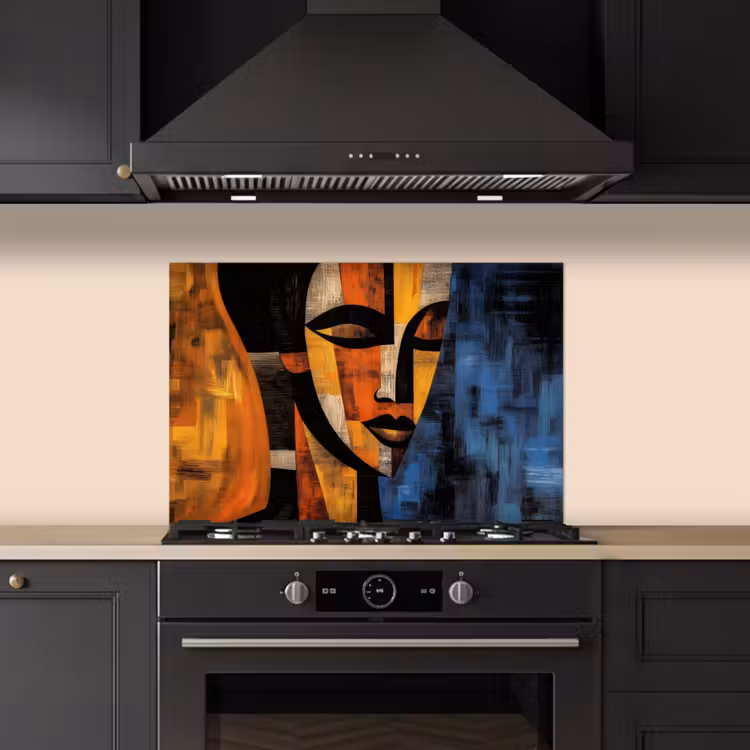 Salpicaderos de cocina - Abstracto - Retrato - Campos de color — 5