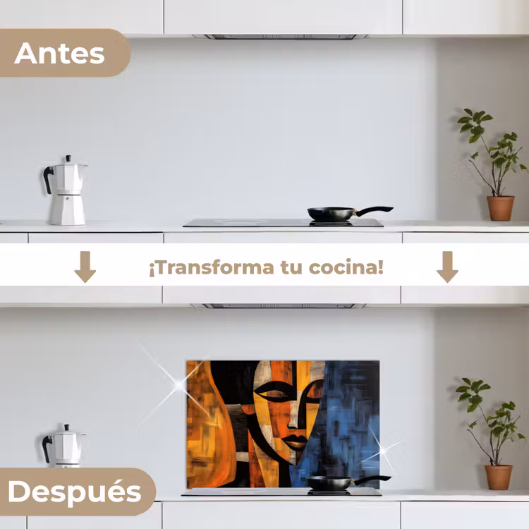 Salpicaderos de cocina - Abstracto - Retrato - Campos de color — 7