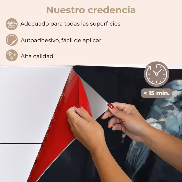 Salpicaderos de cocina - Cuervo - Pájaros - Negro — 4