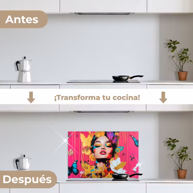 Salpicaderos de cocina - Mujer - Abstracto - Colorido — 7