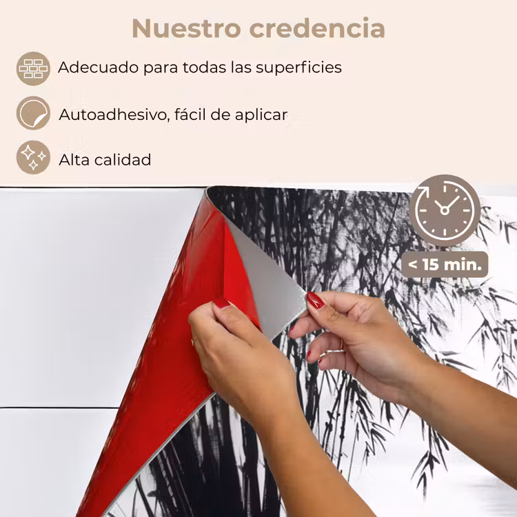 Salpicaderos de cocina - Barco - Río - Bambú - Blanco — 4