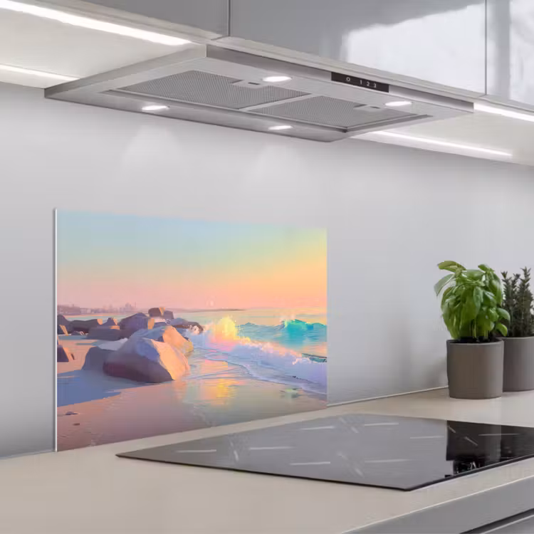 Salpicaderos de cocina - Luz de verano - Playa - Acentos chispeantes — 1