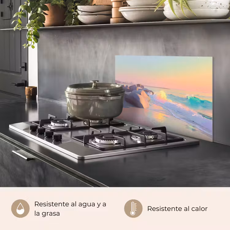 Salpicaderos de cocina - Luz de verano - Playa - Acentos chispeantes — 2