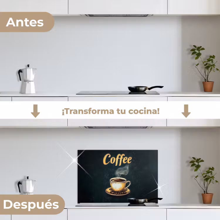 Salpicaderos de cocina - Café - Plato - Café en grano - Retro — 7