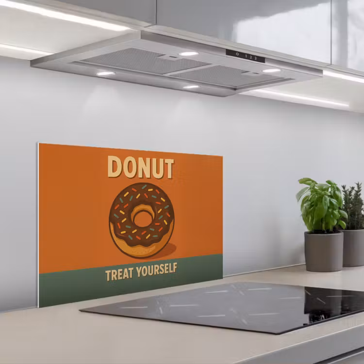 Salpicaderos de cocina - Donut - Moteado - Colorido - Cita — 1