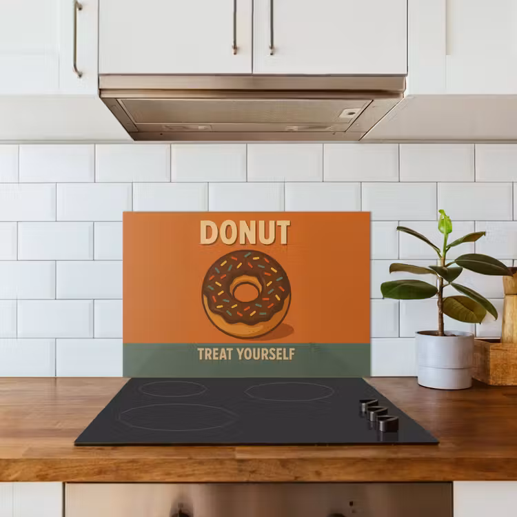 Salpicaderos de cocina - Donut - Moteado - Colorido - Cita — 3