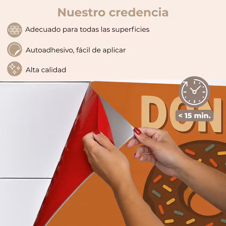 Salpicaderos de cocina - Donut - Moteado - Colorido - Cita — 4