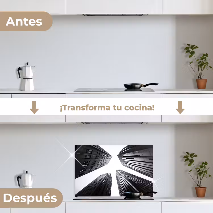 Salpicaderos de cocina - Edificios - Cielo - Negro — 7
