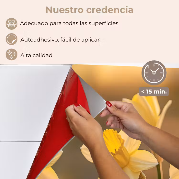 Salpicaderos de cocina - Flores - Amarillas - Desenfocadas — 4