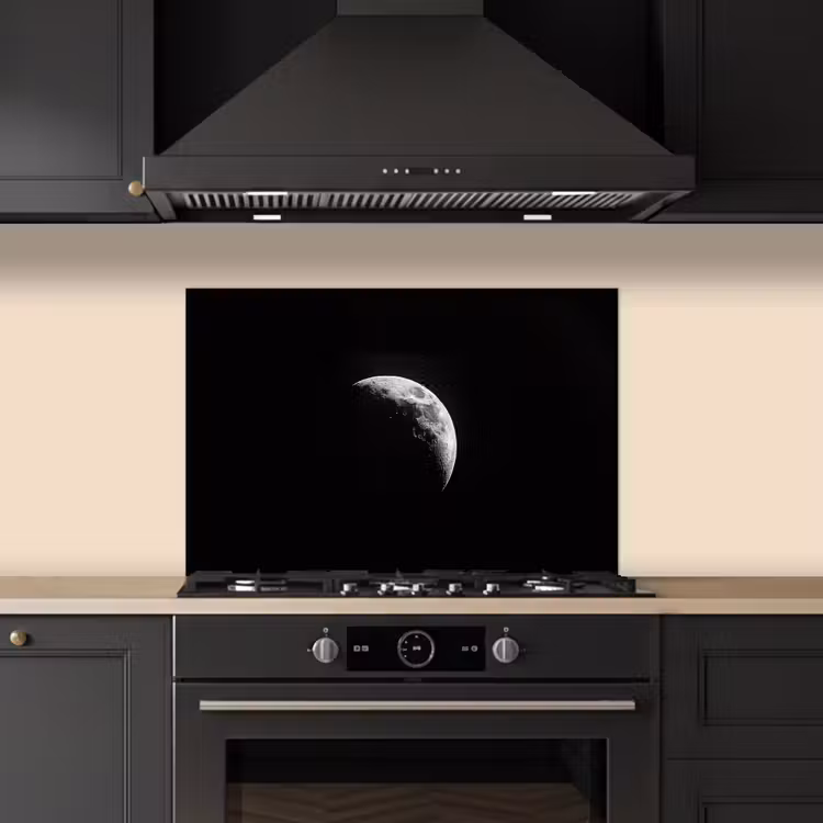Salpicaderos de cocina - Luna - Cielo - Negro - Sombra — 5