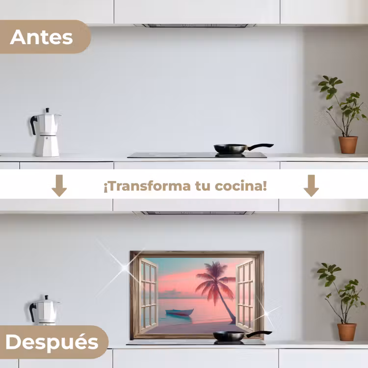 Salpicaderos de cocina - Look-through - Playa - Palmera - Tropical — 7