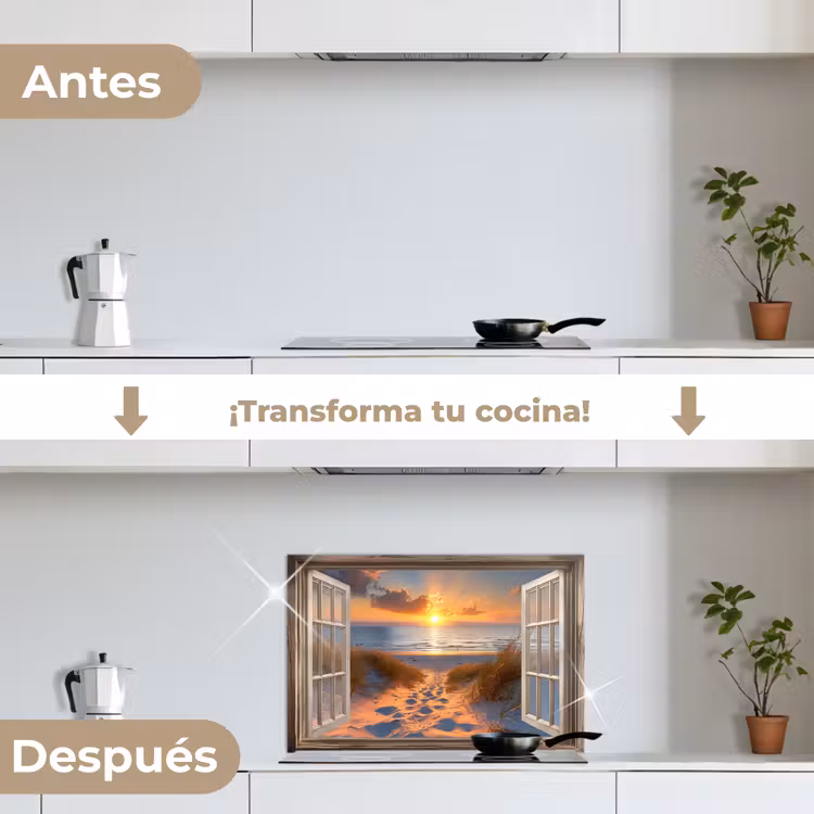 Salpicaderos de cocina - Mirada - Playa - Dunas - Puesta de sol — 7