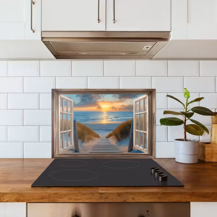 Salpicaderos de cocina - Mirada - Playa - Sendero - Puesta de sol — 3