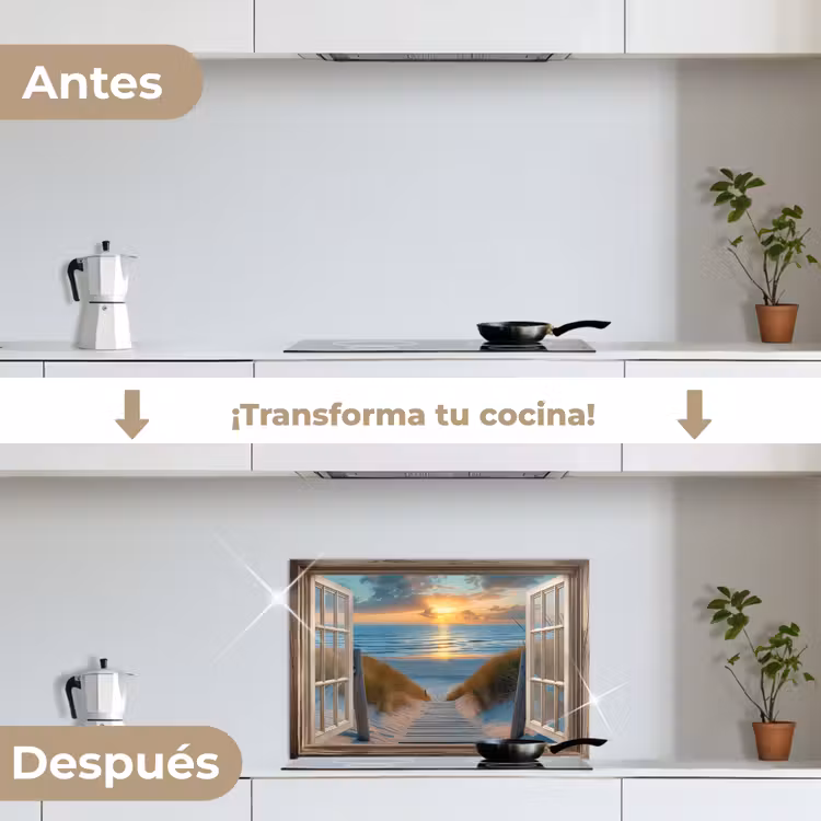 Salpicaderos de cocina - Mirada - Playa - Sendero - Puesta de sol — 7