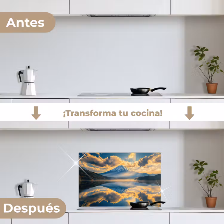 Salpicaderos de cocina - Montaña - Río - Puesta de sol — 7