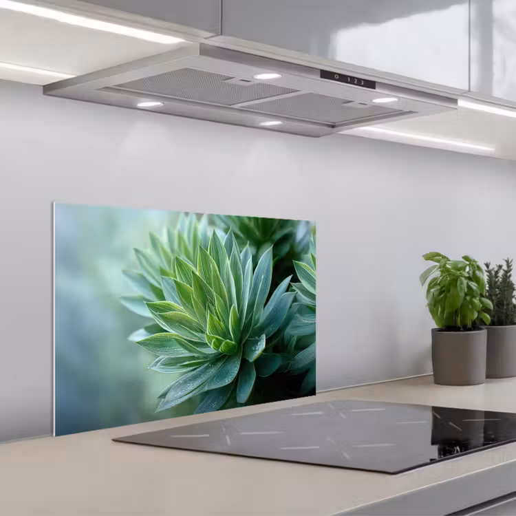 Salpicaderos de cocina - Hoja - Planta - Verde - Textura — 1